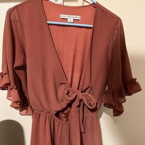 Boutique pink romper size S